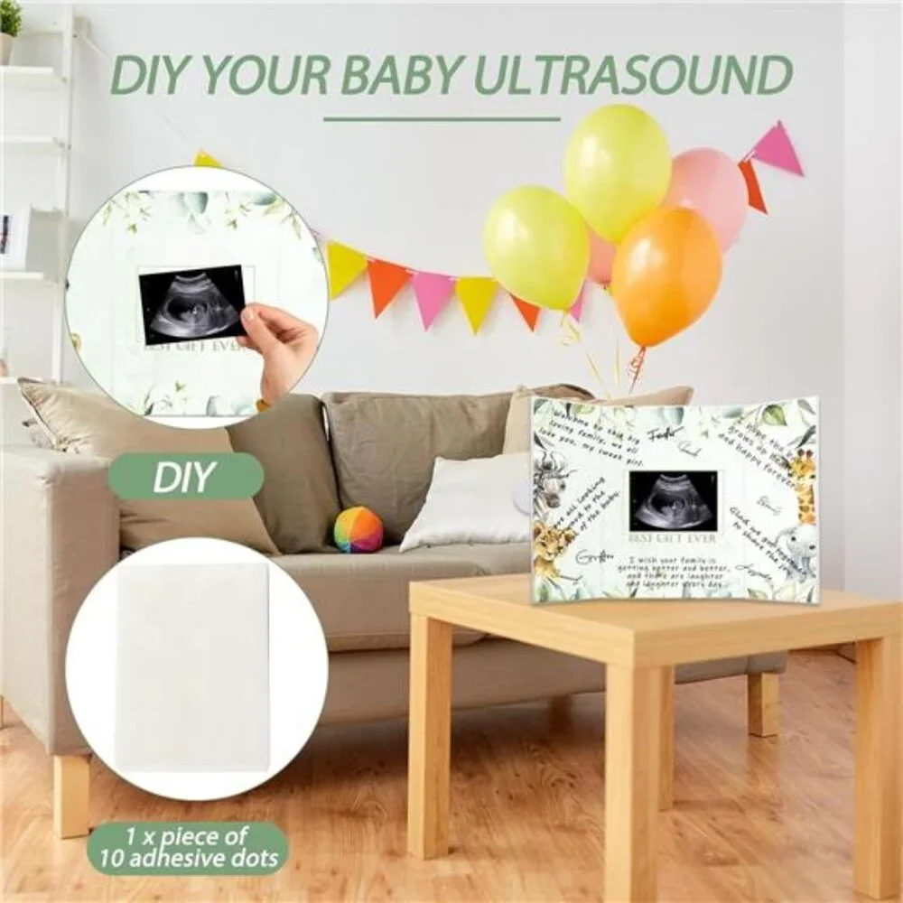 Baby Shower Guest Book Green White Signature Book DIY Party Decorations Keepsake